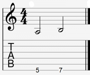 Guitar interval example 2